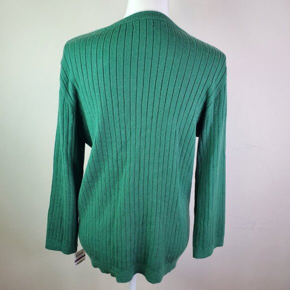 Maison Jules Juniors Green Ribbed Crew Neck Sweater XXL - Picture 7 of 10
